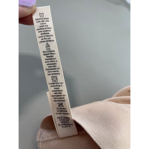 Rhonda Shear 2 Pack Molded Cup Bra with Wrap Back Size 2X Black Beige 665.11 - Picture 7 of 10